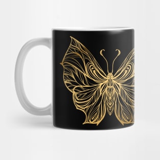 Gold Butterfly Mug